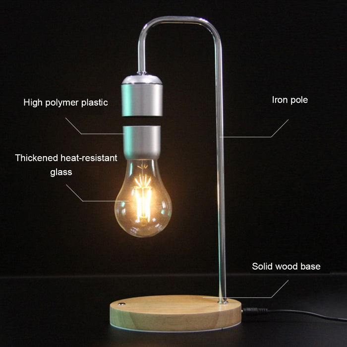 Bombilla LED inalámbrica flotante levitante magnética con cargador inalámbrico 