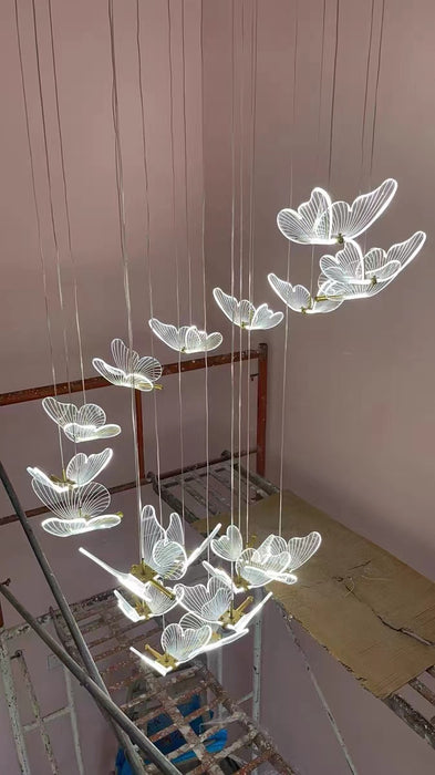 extra length butterfly dreamy lighting fixture 