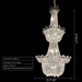 58.27'' height crystal chandelier 2 layers round empire style