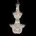 2 layers empire style crystal chandelier for staircase