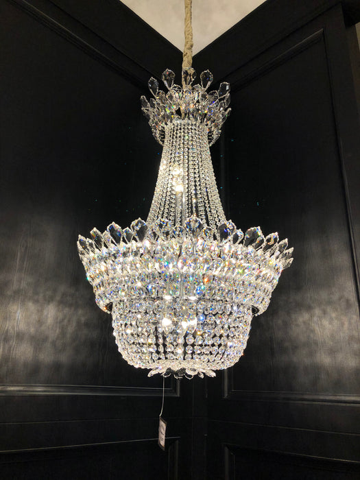 cute crown style 47'' crystal chandelier