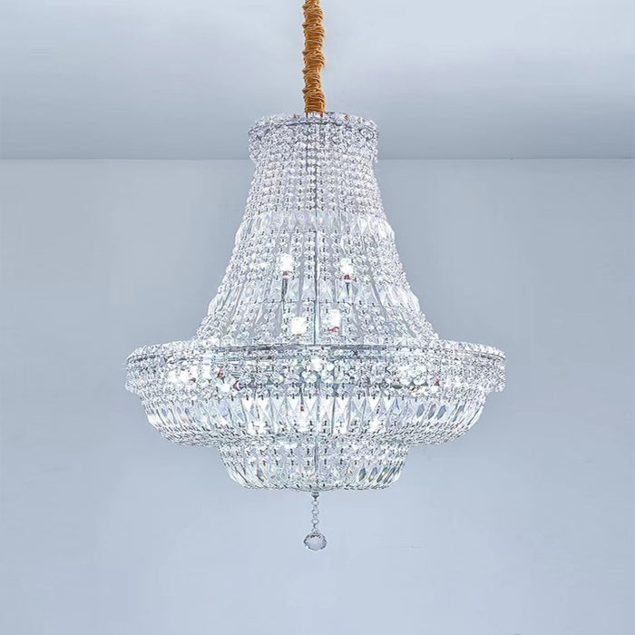 Extra Large Multi-layer Modern Light Luxury Crystal Chandelier for Living / Dining Room / Villa