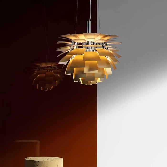 Lámpara de araña de piña moderna escandinava recomendada por el diseñador para estudio/sala de estar/restaurante/hotel