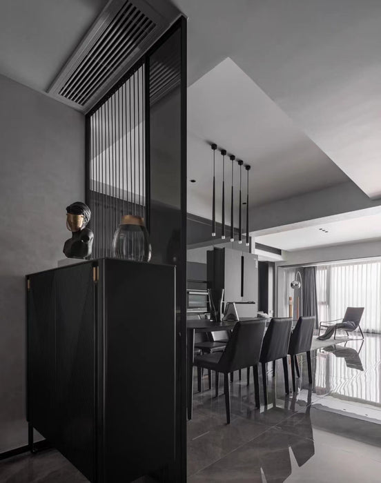 Minimalist Modern Conical Long Chandelier for Dining / Living Room / Ceiling Duplex / Spiral Staircase