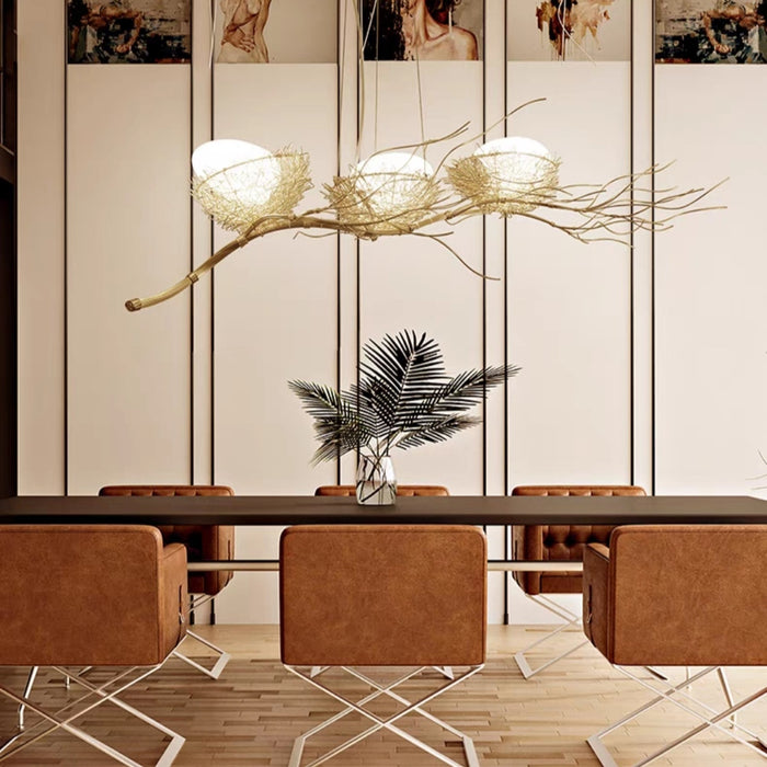 Modern Art Bird's Nest Chandelier for Living/Dining Room/Bedroom/Bar/Dining Table