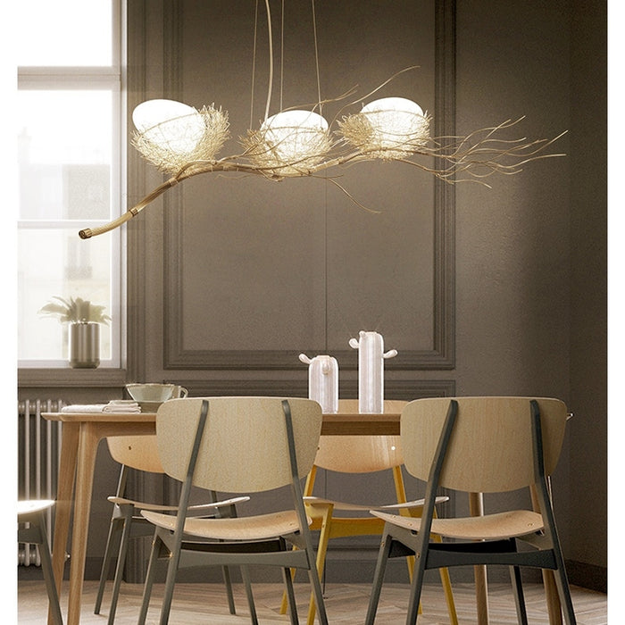 Modern Art Bird's Nest Chandelier for Living/Dining Room/Bedroom/Bar/Dining Table