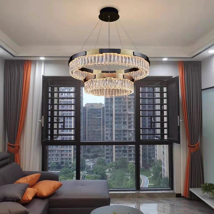 New Designer Recommended Modern Light Luxury Round/Oval Crystal Chandelier for Living Room/Dining Room