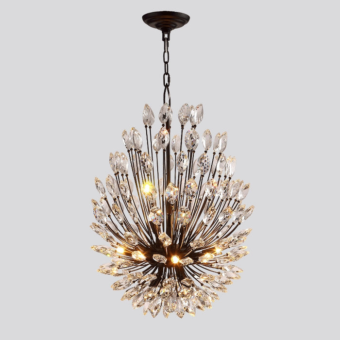 Modern Iron Art Bouquet Shape Branch Crystal Chandelier for Living Room/Dining Room/Coffe Shops