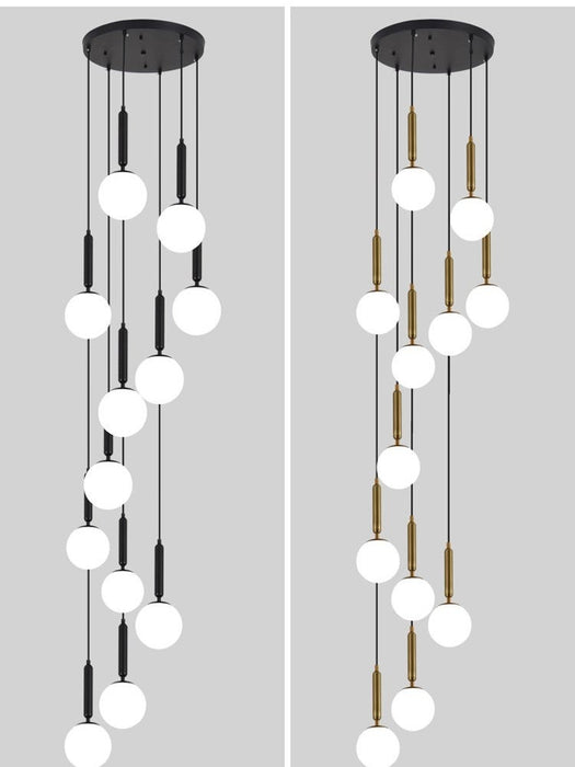 Extra Large Nordic Minimalist Long Pendant Light for Spiral Staircase/High-ceiling Room