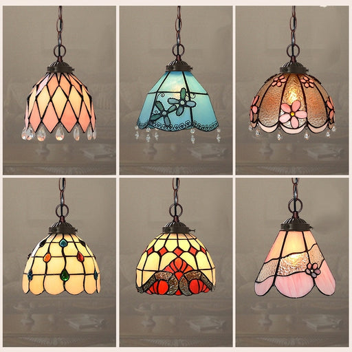 tiffany,chandelier,chandeliers,pendant,colorful glass,vintage style,vintage,dining table,bedside,metal,hung light,night lighting