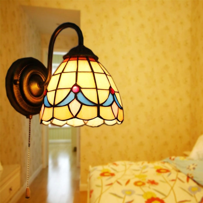 Tiffany Retro Stained Glass Wall Lights for Hallway/Living Room/Foyer/Bedroom