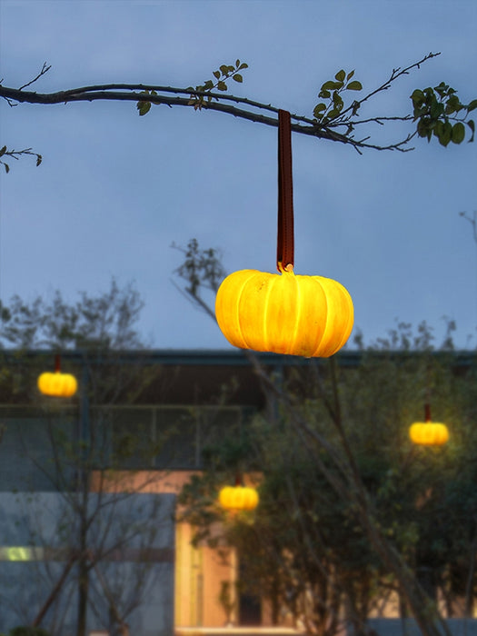 Lámpara de mesa de calabaza artística, lámpara de césped impermeable para decoración de jardín al aire libre