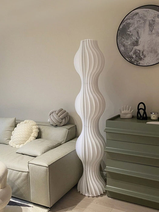Lámpara Hula de arte minimalista nórdico, lámpara de pie con luz ambiental para sala de estar/dormitorio/sala de estudio