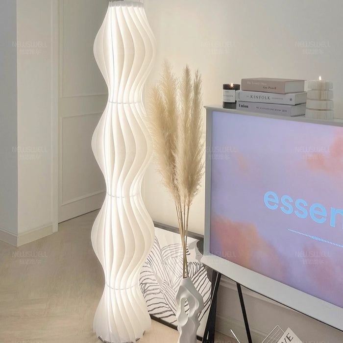 Lampada Hula Art minimalista nordica Lampada da terra a luce ambientale per soggiorno/camera da letto/sala studio