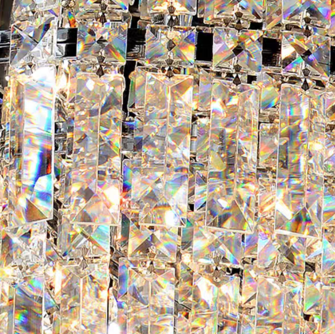 Lampadario di cristallo multi-livello extra large da incasso Lampadario moderno di lusso per soggiorno/sala da pranzo/camera da letto