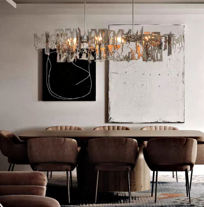 Lampadario a sospensione oversize postmoderno Avant Art in metallo irregolare per soggiorno/sala da pranzo/isola cucina