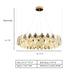 D31.5"*H7.9" chandelier.chandeliers,sets,shell,crystal,feather,modern,light luxury,round,rectangle,long table,dining table,kitchen island,living room,bedroom,foyer,hallway,gold