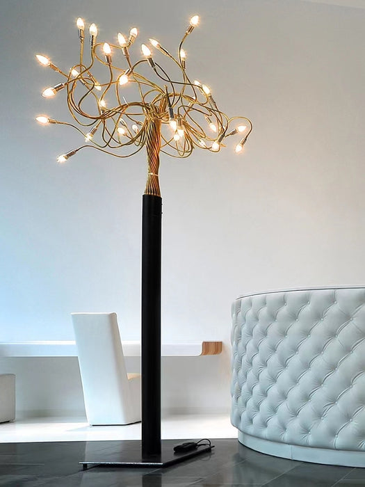 Lámparas de pie de rama de lámparas de latón posmodernas modelo de diseñador para sala de estar/dormitorio