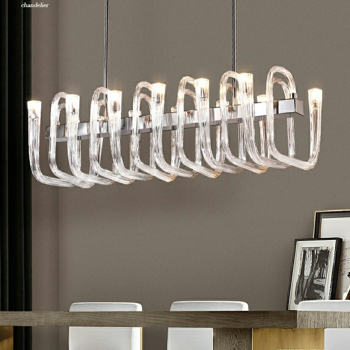 2022 Fashion 12/ 16/ 32 Lights Glass Chandelier Classic Candle Style Ceiling Light Fixture For Living/ Dining Room Decoration