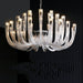 2022 Fashion 12/ 16/ 32 Lights Glass Chandelier Classic Candle Style Ceiling Light Fixture For Living/ Dining Room Decoration