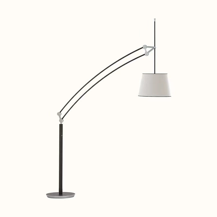 Lámpara de pie vertical de cristal moderna recomendada por el diseñador, lámpara ajustable para dormitorio/sala de estar