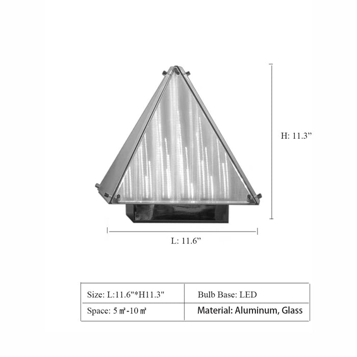 L11.6"*H11.3" triangular,glass,table lamp,desk lamp,lamp,lamps,bedside,study,art,designer recommended,new,art