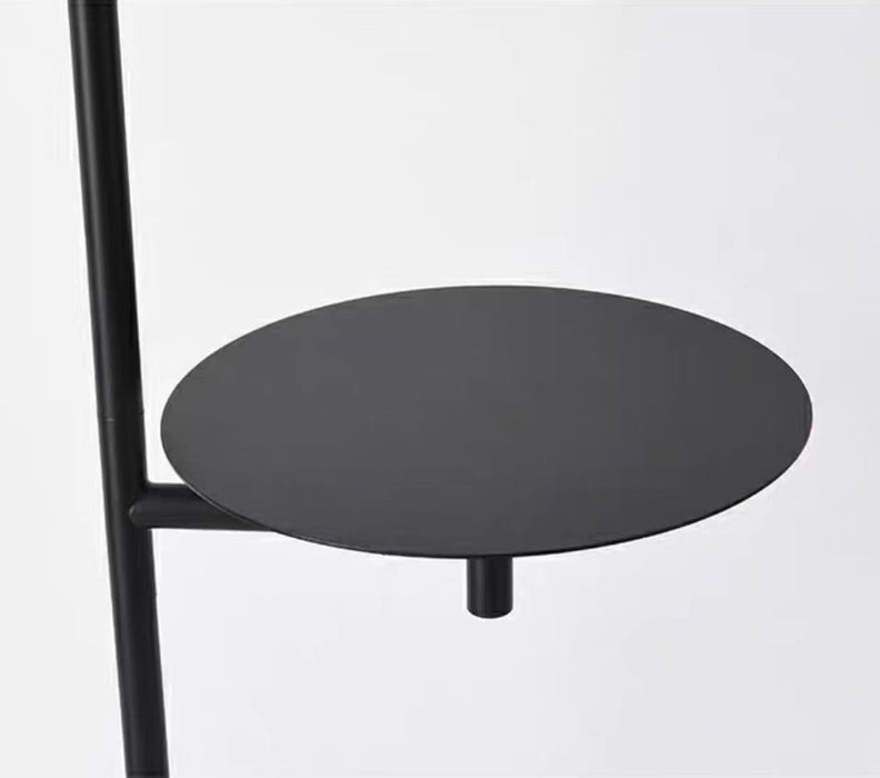 Modern Minimalist Iron Shelving Floor Lamp with Table for Living Room/Bedroom/Study
