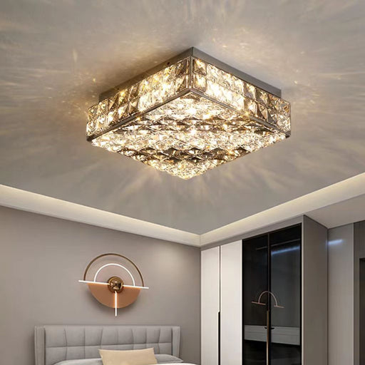 chandelier,chandeliers,crystal rod,square,rectangle,living room,flush mount,ceiling,gold,luxury,modern,bedroom,foyer,entrys