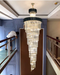 Oversized Black And Crystal Foyer/Staircase Chandelier