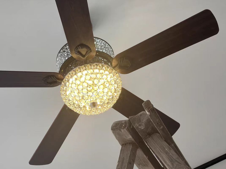 European Style Oversize Luxury Fan Light Crystal Chandelier for Living Room/Dining Room