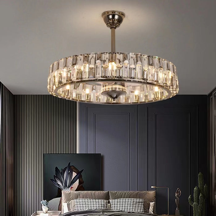 chandelier,chandeliers,fan,fan light,crystal,iron,invisible,light luxury,luxury,ceiling,living room,dining room,bedroom,bar