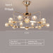 Style A: 20Heads D29.5" chandelier,chandeliers,fan,fann light,invisible,bubble,gold,iron,glass,3 blades,blads,ceiling,living room,dining room,bedroom,bar