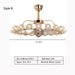 Style B: 20Heads D29.5" chandelier,chandeliers,fan,fann light,invisible,bubble,gold,iron,glass,3 blades,blads,ceiling,living room,dining room,bedroom,bar