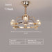 Style A: 12Heads D22.0" chandelier,chandeliers,fan,fann light,invisible,bubble,gold,iron,glass,3 blades,blads,ceiling,living room,dining room,bedroom,bar
