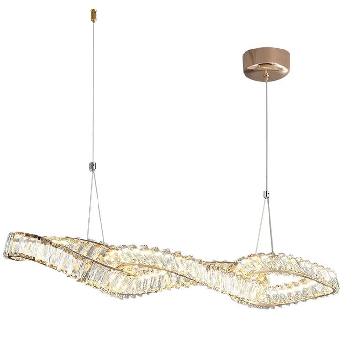 Designer Model Light Luxury Creative Crystal Pendant Chandelier for Dining Room/Kitchen Island
