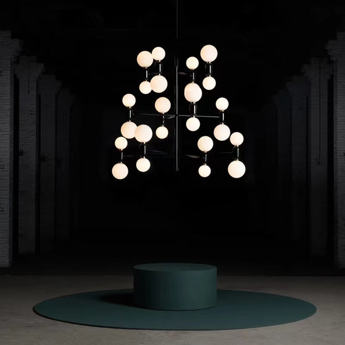 Lámpara de araña minimalista con combinación de varias bombillas, modelo de diseñador, para salón/comedor