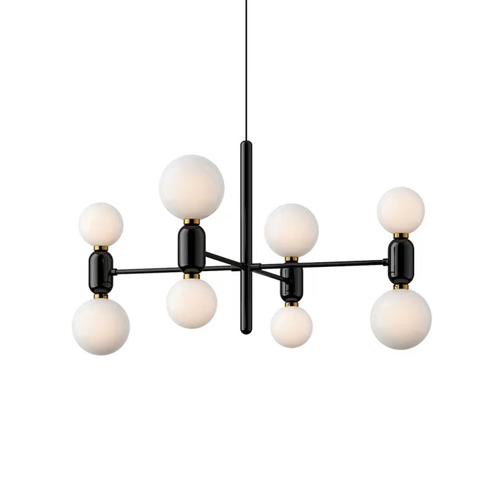 Lampadario combinato multi-lampadina modello minimalista di design per soggiorno/sala da pranzo