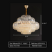 Round 18Heads: D31.5"*H20.5" chandelier,chandeliers,crystal,multi-tiers,tiered,layers,round,honeycomb,luxury,gold,modern,living room,dining room,entryace,foyer,corridor,hallway
