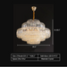 Round 27Heads: D39.4"*H20.5" chandelier,chandeliers,crystal,multi-tiers,tiered,layers,round,honeycomb,luxury,gold,modern,living room,dining room,entryace,foyer,corridor,hallway