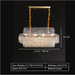 Oval 10Heads: L31.5"*W11.8"*H13.8" chandelier,chandeliers,crystal,multi-tiers,tiered,layers,round,honeycomb,luxury,gold,modern,living room,dining room,entryace,foyer,corridor,hallway