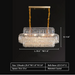 Oval 12Heads: L39.4"*W11.8"*H13.8" chandelier,chandeliers,crystal,multi-tiers,tiered,layers,round,honeycomb,luxury,gold,modern,living room,dining room,entryace,foyer,corridor,hallway