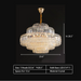 Round 11Heads: D23.6"*H20.5" chandelier,chandeliers,crystal,multi-tiers,tiered,layers,round,honeycomb,luxury,gold,modern,living room,dining room,entryace,foyer,corridor,hallway