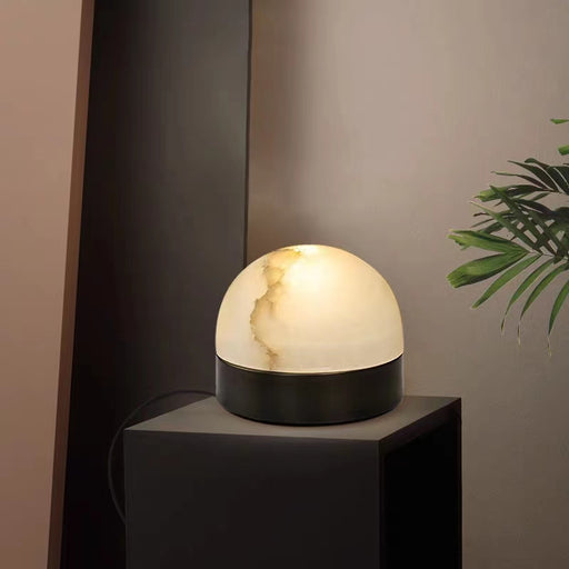 Lucid Table Lamp,lamp,lamps,table lamp,marble,bedside table,stone,study,simple,designer model