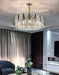 Modern Minimalist Art Designer Light Luxury Round Crystal Chandelier for Dining/ Living Room,round