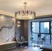 Modern Minimalist Art Designer Light Luxury Round Crystal Chandelier for Dining/ Living Room, round, 