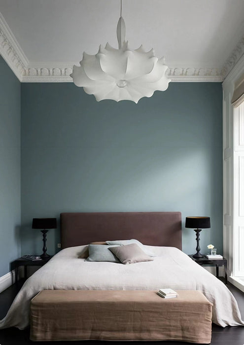 Alien Cloud - Lámpara colgante de seda color crema francesa para salón/dormitorio