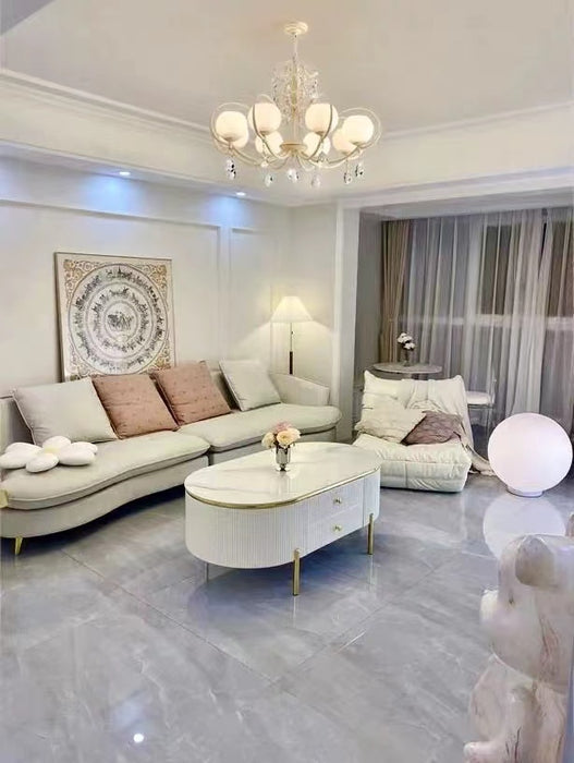 creative,cream,crystal, texture, chandelier,shining, French, White, living room, bedroom,branch,Hemisphere,soft,gentle