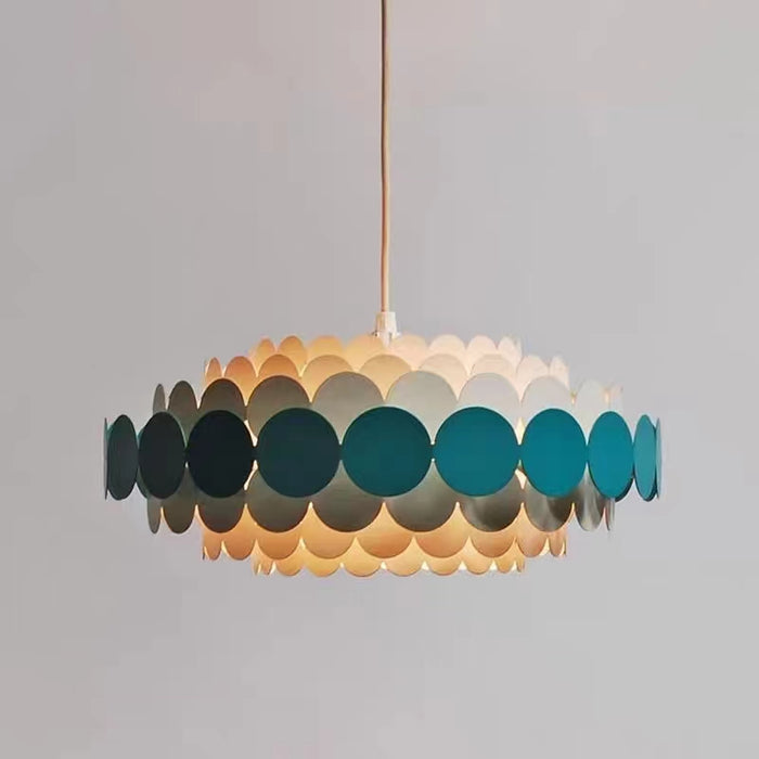 Nordic Colorful Multi-tier Round Slices Chandelier for Living/Dining Room/Bedroom