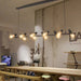 Nordic Minimalist Linear Multi-Head Black Pendant Light for Dining Area/Clothing Store/Internet-famous shop