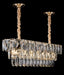 Extra Large Light Luxury Tiered Crystal Rectangle Chandelier for Dining Area